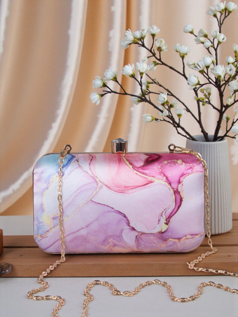 VRPS Handicrafts Embroidered Box Clutch