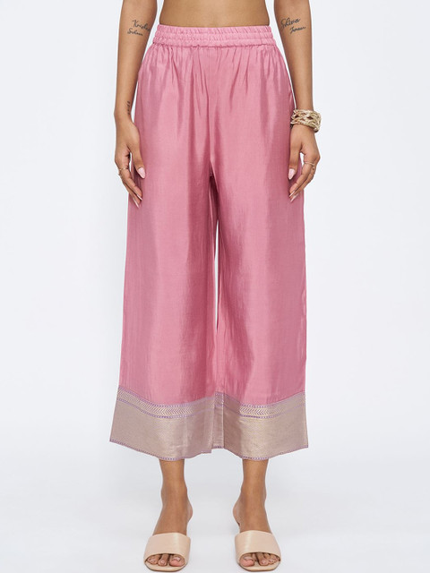 RANGMANCH BY PANTALOONS Women Embellished Ethnic Palazzos