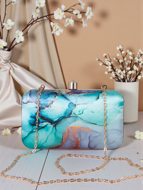 VRPS Handicrafts Embroidered Box Clutch