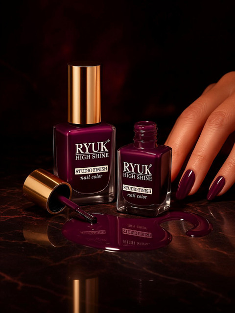 RYUK Set Of 2 High Shine Studio Finish Nail Polish - Shade - 108 - 6 ml Each