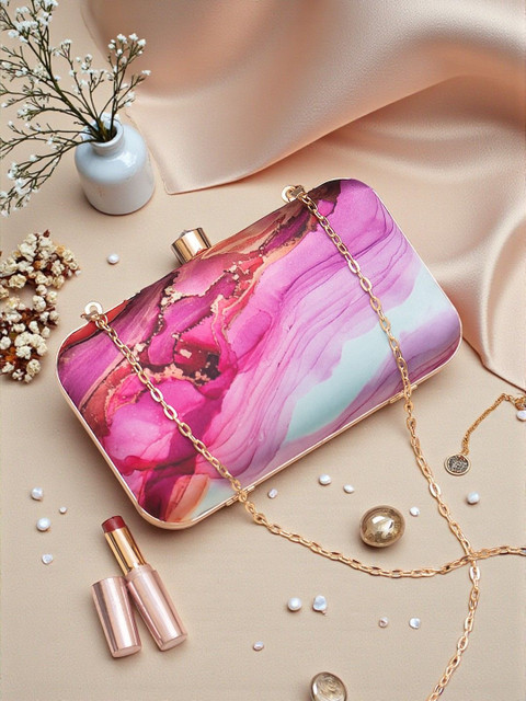 VRPS Handicrafts Embroidered Box Clutch