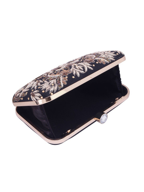 VRPS Handicrafts Embroidered Embellished Box Clutch - Image 5