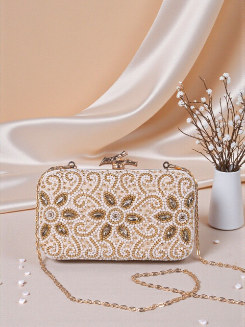 VRPS Handicrafts Embroidered Box Clutch