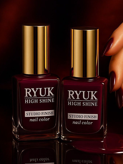 RYUK Set Of 2 High Shine Studio Finish Nail Polish - Shade - 111- 10 ml Each