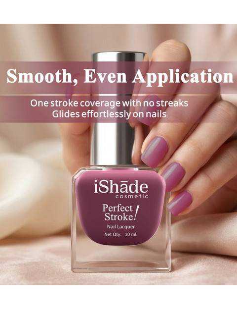 iShade Cosmetic Perfect Stroke Nail Lacquer - 10 ml - Shade-05 - Image 4