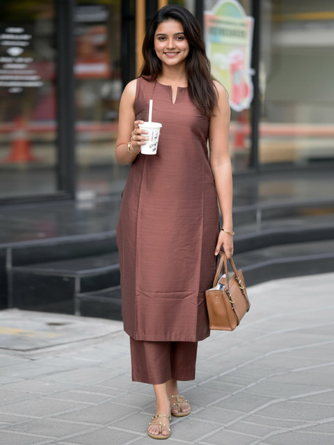 Aaghnya Women Regular Kurta with Trousers - Image 7