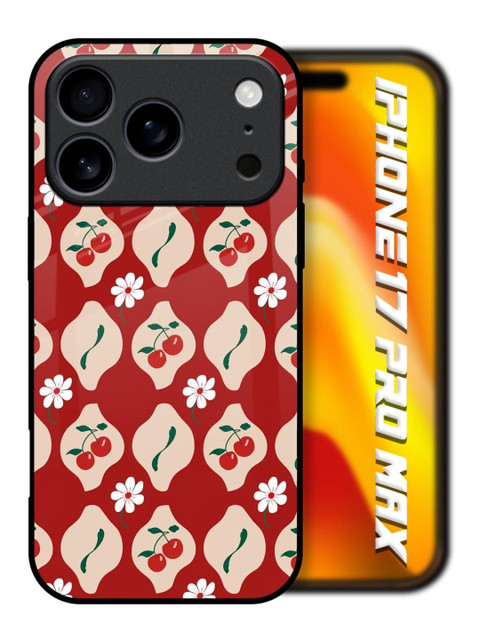 QRIOH Geometric Printed iPhone 17 Pro Max Back Case Mobile Accessories