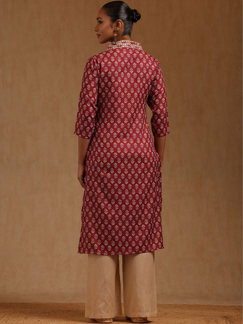 Soch Women Floral Printed Sequinned Kurta - Image 5