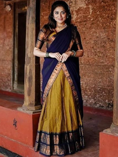 REELOVE FACTORY Embroidered Ready to Wear Lehenga & Blouse With Dupatta