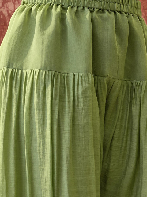 Sangria Embroidered Round Neck Kurta & Trousers Kurta Sets - Image 4