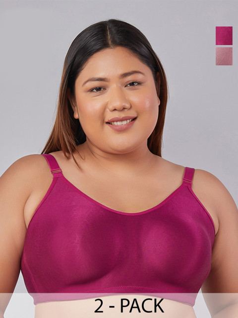 MAASHIE M4409 Women Plus Size Full Coverage Non Padded Non Wired T-shirt Bra ON BGD