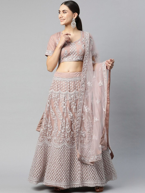 REELOVE FACTORY Embroidered Ready to Wear Lehenga & Blouse With Dupatta