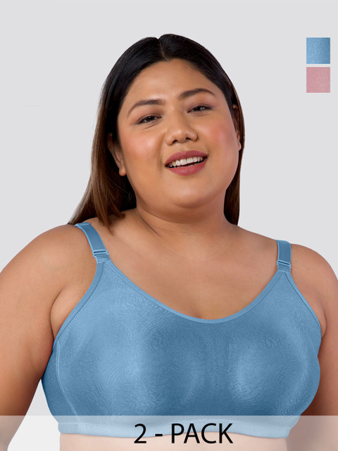 MAASHIE Women Plus Size Full Coverage Non Padded Non Wired T-shirt Bra ON TBLU M4409