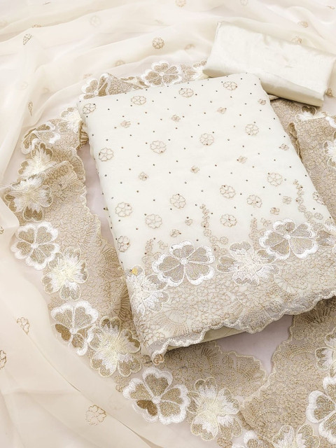 KALINI Embroidered Unstitched Dress Material