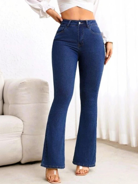 DressBerry Women Bootcut High-Rise Stretchable Jeans