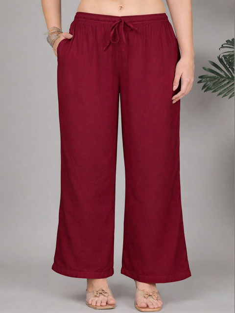 GRACIT Women Flared Knitted Ethnic Palazzos