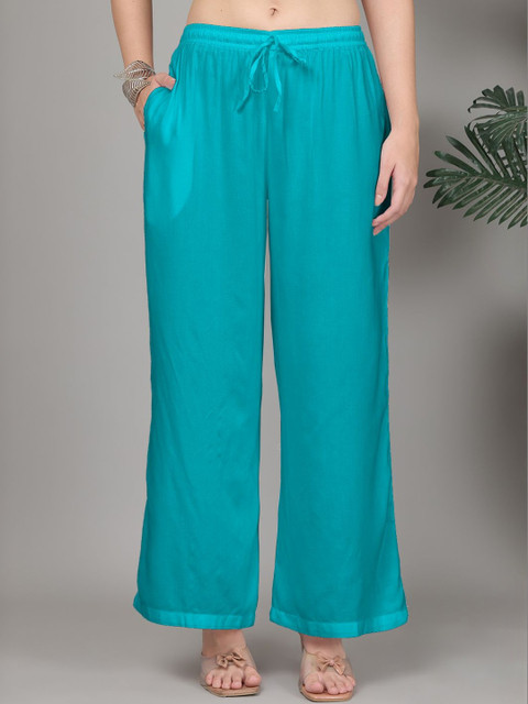 GRACIT Women Flared Knitted Ethnic Palazzos