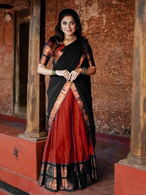 REELOVE FACTORY Embellished Unstitched Lehenga & Blouse With Dupatta