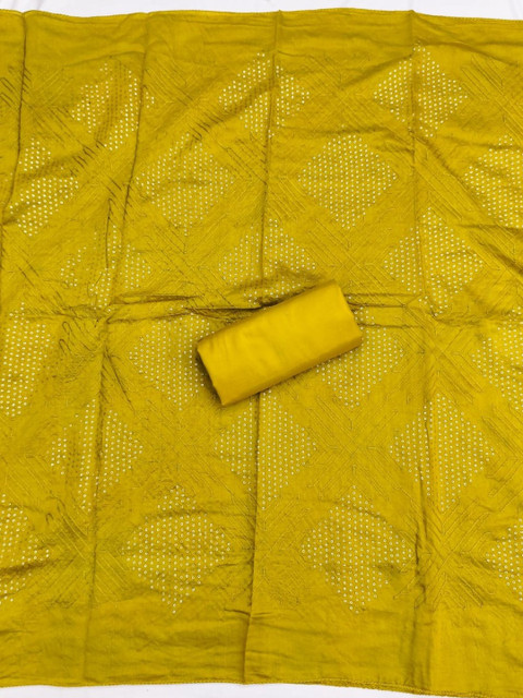 KALINI Embroidered Unstitched Dress Material - Image 4