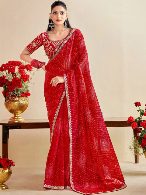 Urban Pallu Poly Georgette Saree