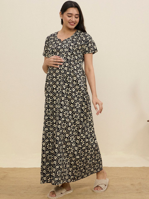 MomToBe Printed Maxi Nightdress - Image 2
