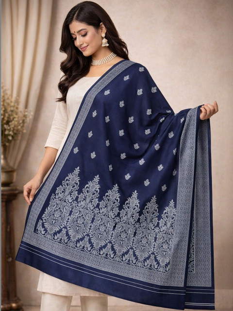 Odd By Poshaak Ethnic Motifs Printed Dupatta with Thread Work