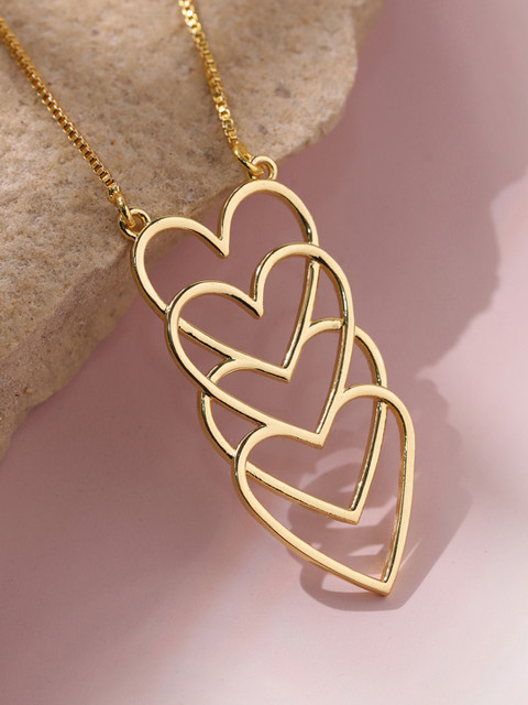 Voylla Brass Gold-Plated Handcrafted Necklace