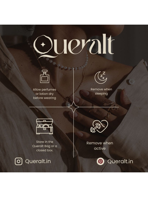 QUERALT Brass Gold-Plated Layered Necklace - Image 3