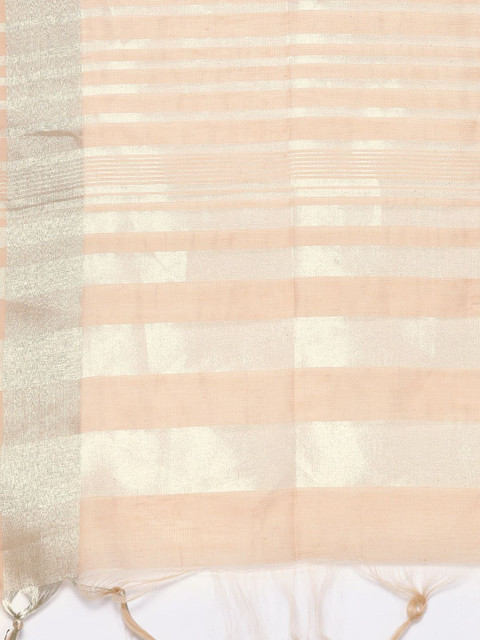 Indo Era Woven Design Art Silk Dupatta - Image 4