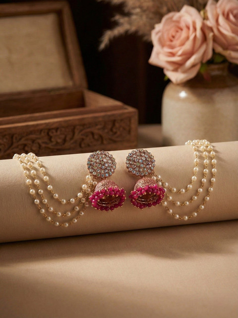 MEIRA JEWELLERY Dome Shaped Jhumkas Earrings - Image 4