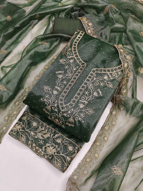 HERE&NOW Embroidered Unstitched Dress Material - Image 2