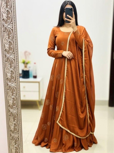 VenderVilla Floral Print A-Line Maxi Dress