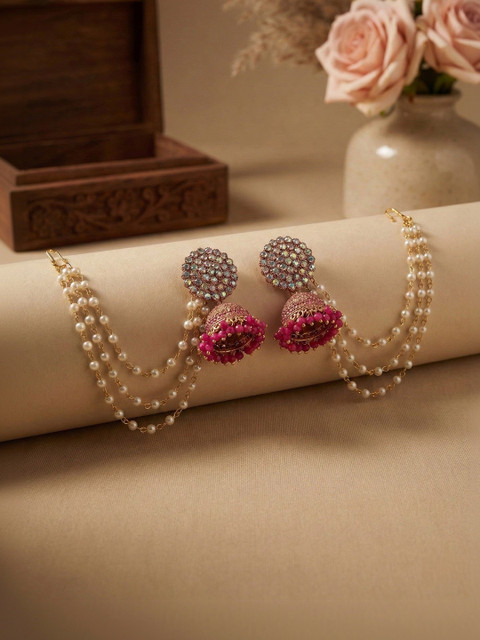 MEIRA JEWELLERY Dome Shaped Jhumkas Earrings