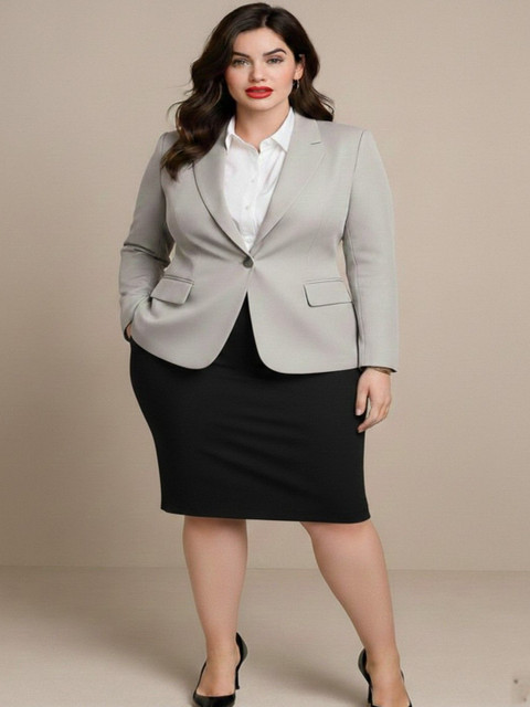 R.Code by The Roadster Life Co. Notched Lapel Single-Breasted Blazer