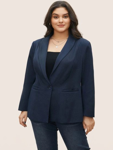 R.Code by The Roadster Life Co. Notched Lapel Single-Breasted Blazer