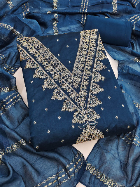 HERE&NOW Embroidered Unstitched Dress Material