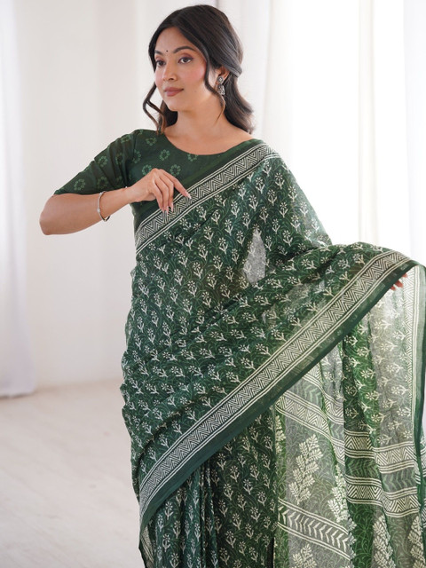 Sangria Printed Bagru Sarees - Image 5