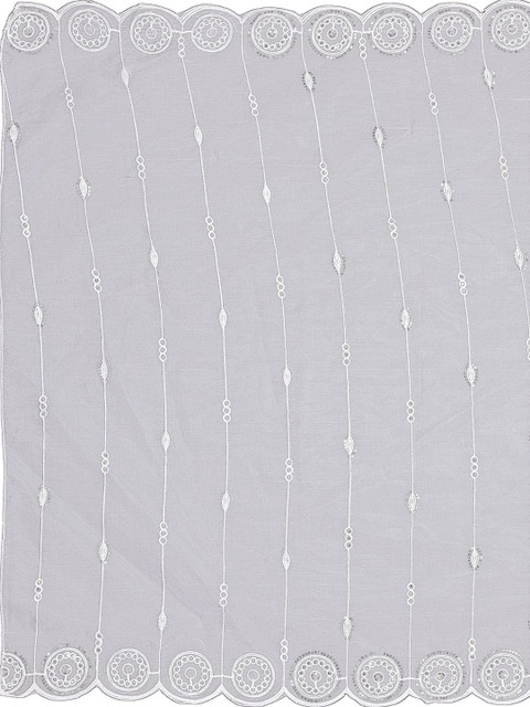 SEKMANY Embroidered Organza Ikat Dupatta with Sequinned - Image 4