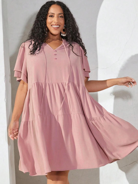 Sztori Flutter Sleeve A-Line Dress - Image 6