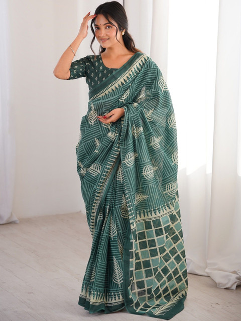 Sangria Printed Bagru Sarees