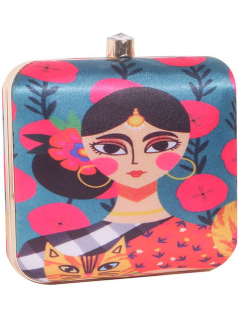 VRPS Handicrafts Printed Box Clutch - Image 3
