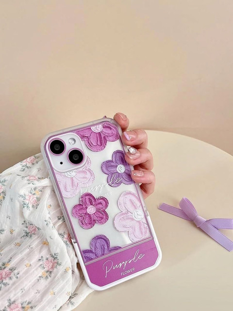 CASE CREATION Floral Printed iPhone 14 Back Case Mobile Accessories