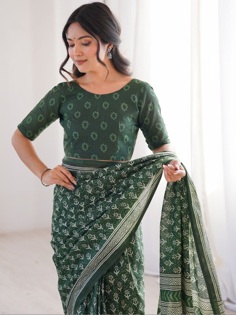 Sangria Printed Bagru Sarees - Image 4