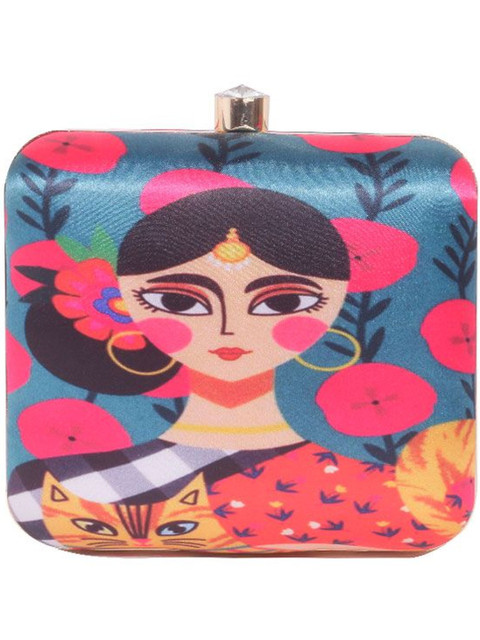 VRPS Handicrafts Printed Box Clutch - Image 2