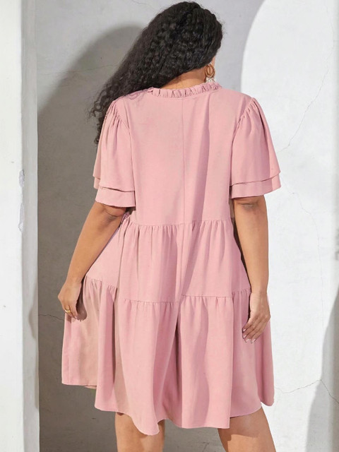 Sztori Flutter Sleeve A-Line Dress - Image 2