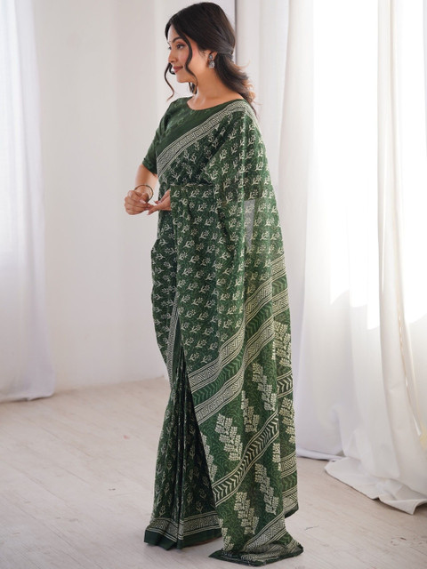 Sangria Printed Bagru Sarees - Image 2