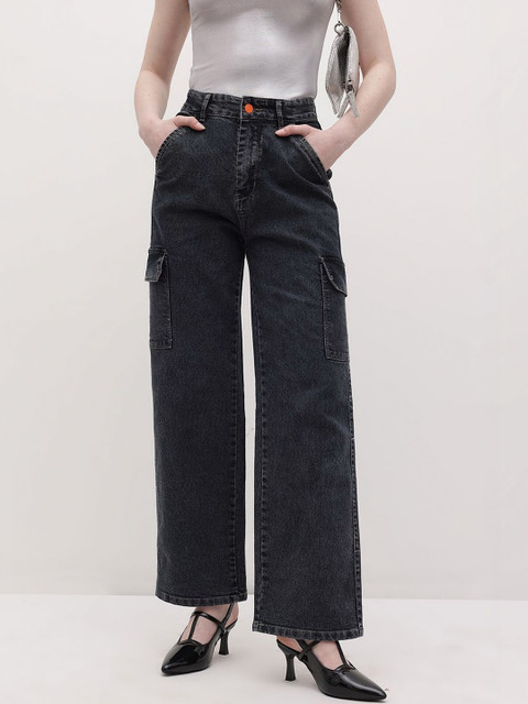 Encrypt Women Comfort Straight Fit High-Rise Light Fade Stretchable Jeans