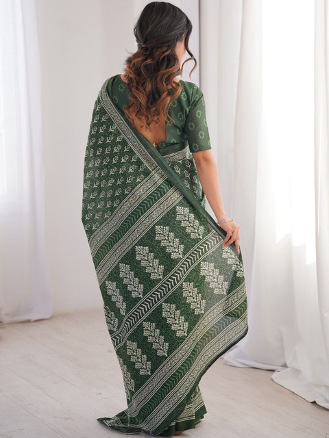 Sangria Printed Bagru Sarees - Image 3