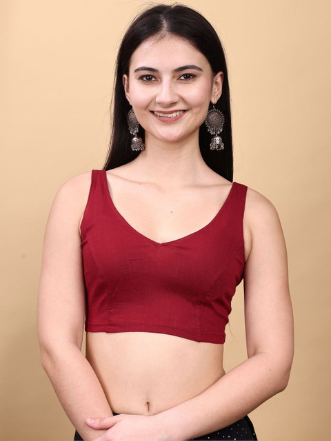 Tikhi Imli Solid Saree Blouse