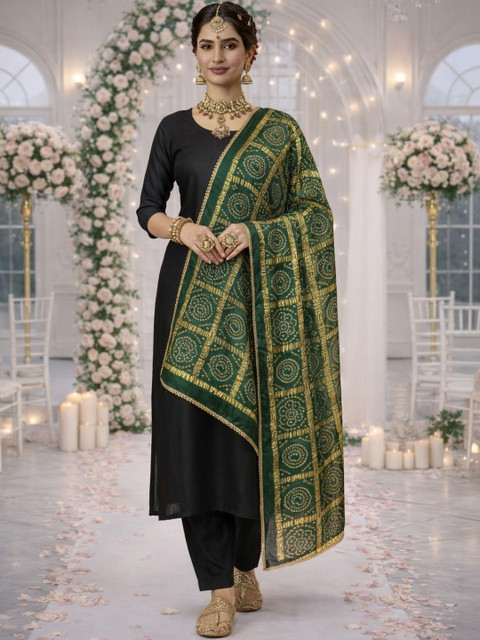 Moda Rapido Printed Bandhani Dupatta with Gotta Patti